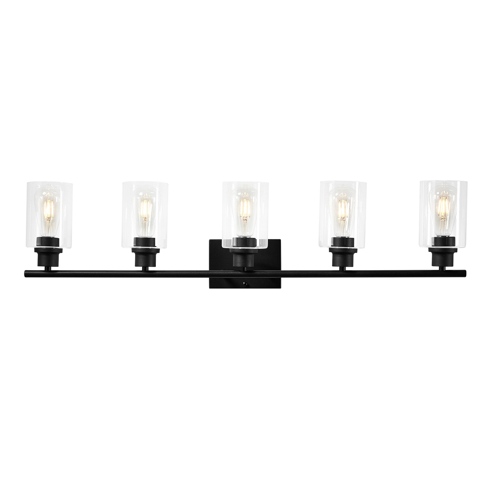 5-Light Modern Bathroom Vanity Light 37.1-Inch Wall Light Fixtures Over Mirror_voghion.com